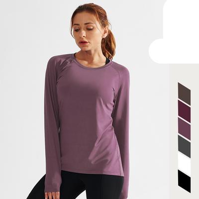Women's Running T-shirts Sports Blouses Yoga Tops Fitness Gym Clothing Training Long Sleeve Shirts