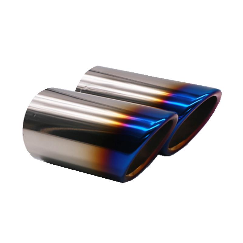 1 Pair Car Rear Exhaust Tail Pipe Muffler Throat 3 Colors For BMW E90 E92 325i 328i 2006 - 2010 F10 F11 F18 520i 523i 525i 528i