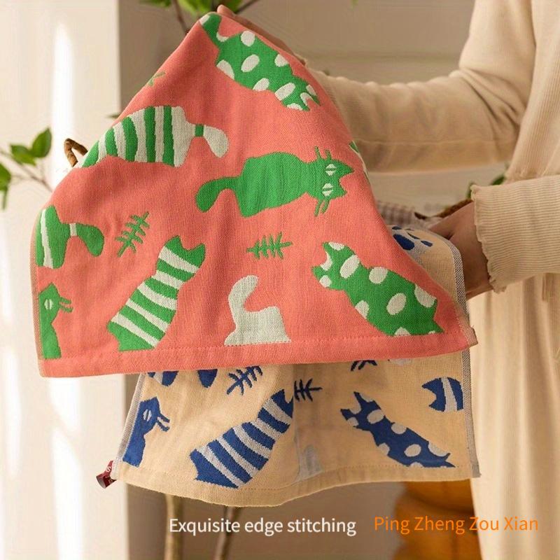 2/4pcs Wash Hands Square Towel, Cotton adult Wash Cloth for Men and Women Soft Absorbent Can Be Used for Kitchen and Bath Fingertip Towel Square Towel