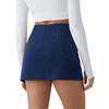 2025 High-Waisted Corduroy Mini Skirt with Shorts – Fashionable Autumn Style for Women