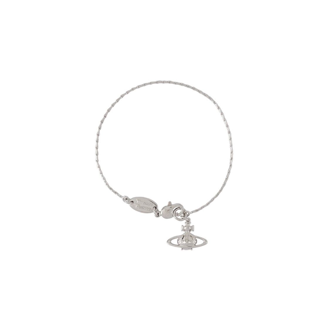 

Vivienne Westwood Suzie Saturn Pendant Brass Bracelet Women bracelet Silver 6102001202P019SMP019 Box