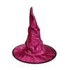 Non Woven Base Wired Wizard Cap Shapeable Ruched Pointy Hat Velvet Witch Hat  Masquerade Ball