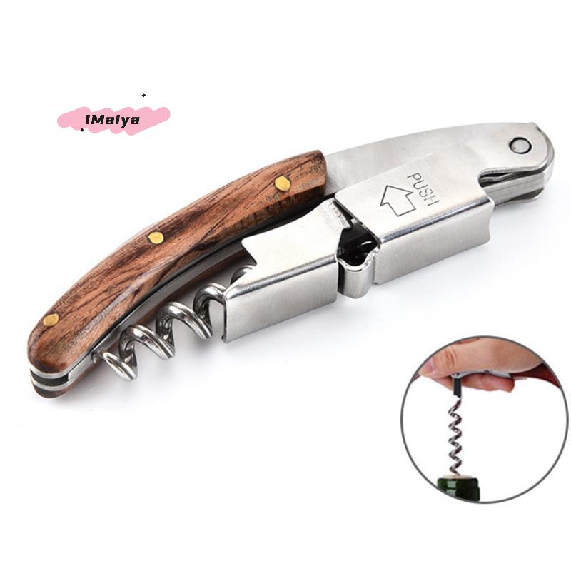 M-Holzgriff Weinöffner Korkenzieher Bierdosen Flaschenöffner und Folien Schneider Geschenk für Weinliebhaber Professionelle Kellner Korkenzieher