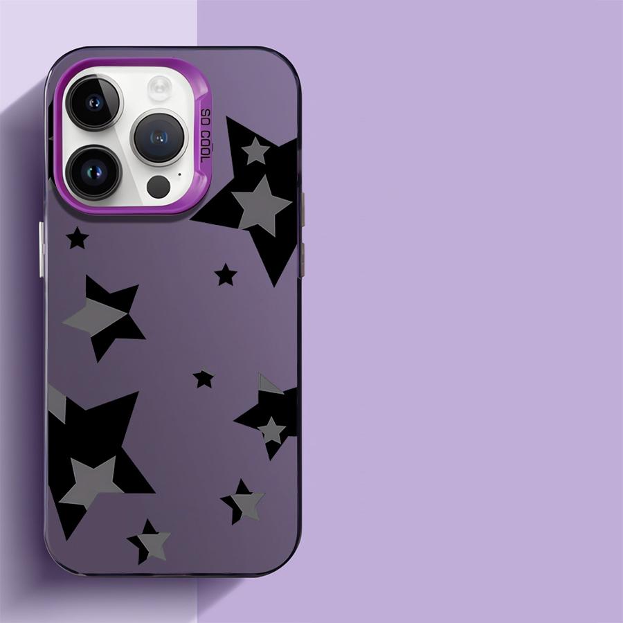 Five Pointed Star Case for OPPO A15 A17 A37 A53 A55 A57 A38 A74 A76 A78 A94 A98 Reno 7 8T 5G 7Z 10 Pro Capa Cover
