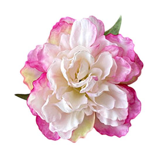 Women Hairpin Artificial Peony Flower Decor Anti-slip Teeth Hair Pin Large Size Holiday Hair Clip Hair Accessories