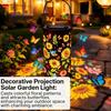 Sunflower Pattern Garden Lantern IP65 Waterproof Colorful Sunflowers Projection Decor Lamp for Terrace/Porch/Lawn/Path
