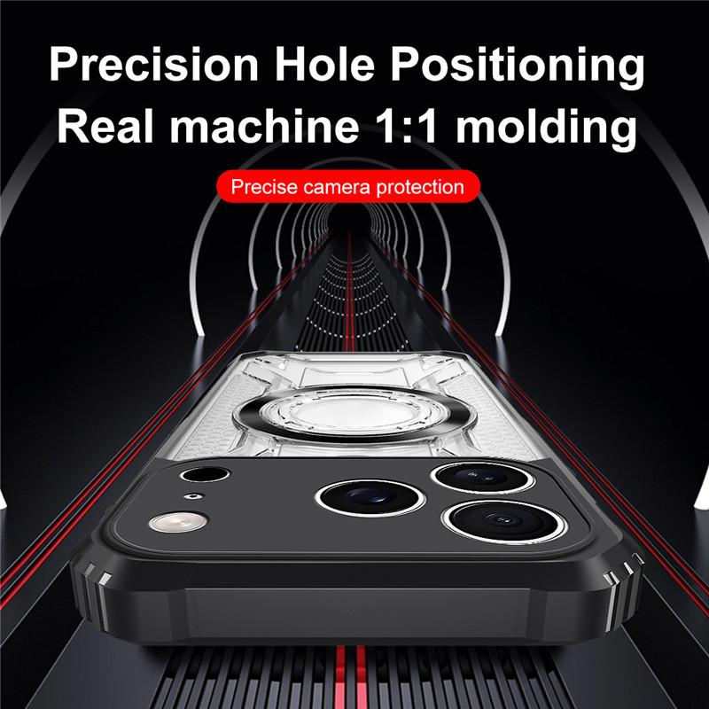 Applicable To IPhone17ProMax Magnetic Mobile Phone Case Magsafe Magnetic Suction 16Pro Transparent 15 Protective Case All-inclusive