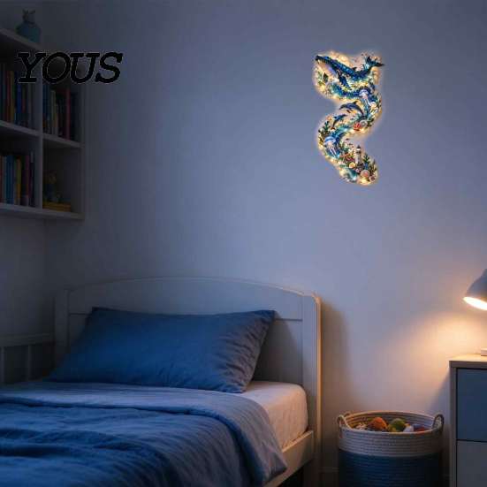 Decorative Light for Cafe 2D Acrylic Ocean Whale LED Wall Decor, Nautical Sea Animal Art Coastal Style Home Furnishings with Warm Light, Ornament