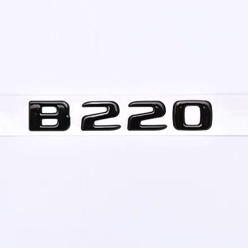 Gloss Black Rear Trunk Emblem Badge For Mercedes-Benz B180 B200 B220 B260 3D Logo Sticker Replacement Car Styling Accessories OB1