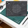 Cutting Pad Double Sided Gridded Table Protector PVC Material Clear Measurement Lines