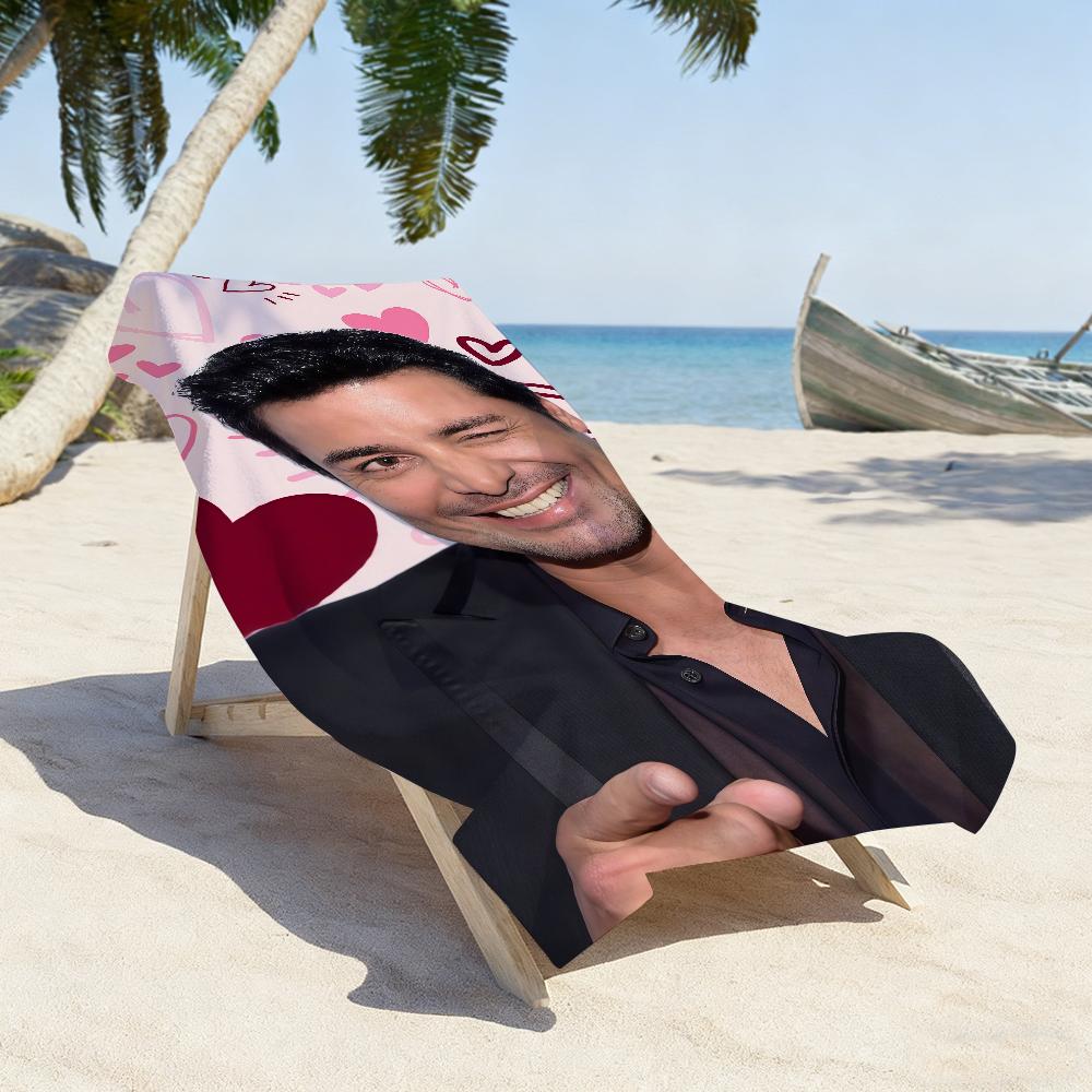 Singer Chayanne Tiempo de Vals Towel Sports Quick Dry Travel Camping Gear Sandproof Soft Light Large Beach Towel
