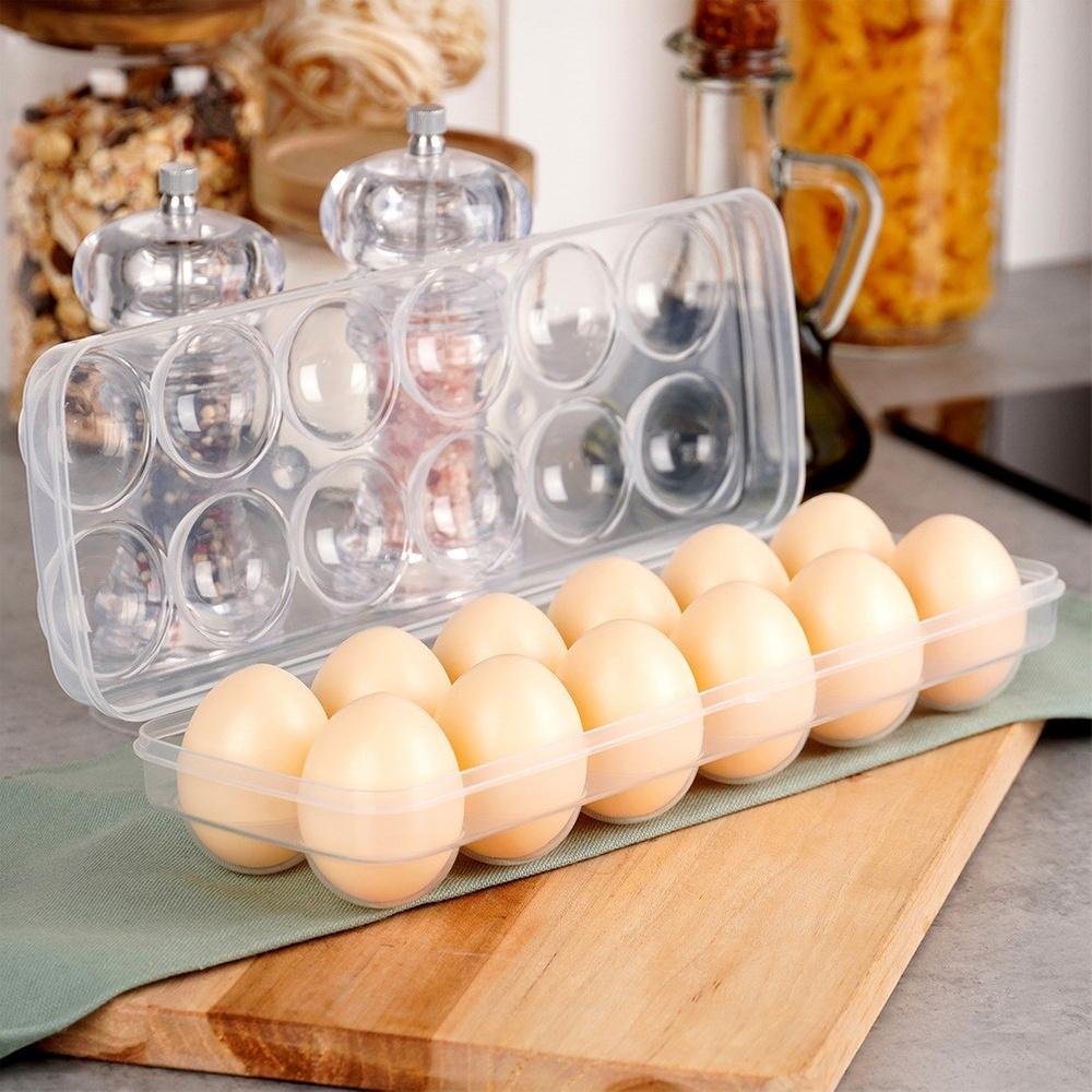 Orion Transparent BPA-Free Plastic 12-Egg Storage and Transport Container 28 cm