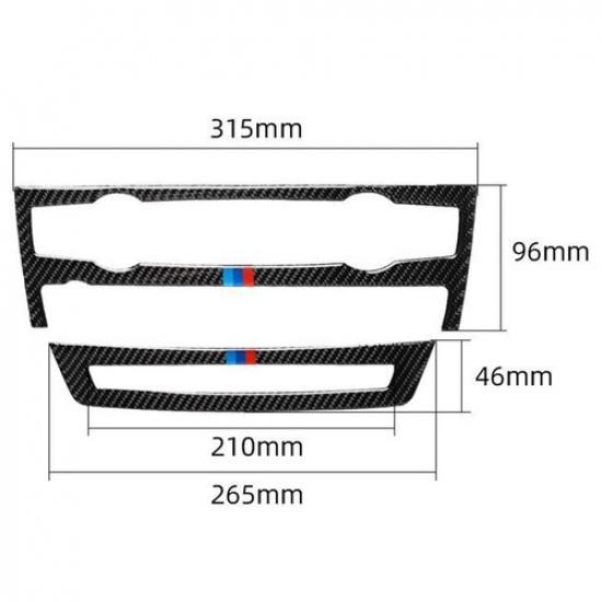 Carbon Fiber Interior Cover Trim Fit for Bmw X5 E70 X6 E71 2007-13