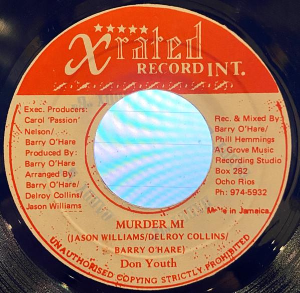 

7inch Record DON YUTE Murder Mi NONE XRated Record Jamaica Reggae Ska Dub Used