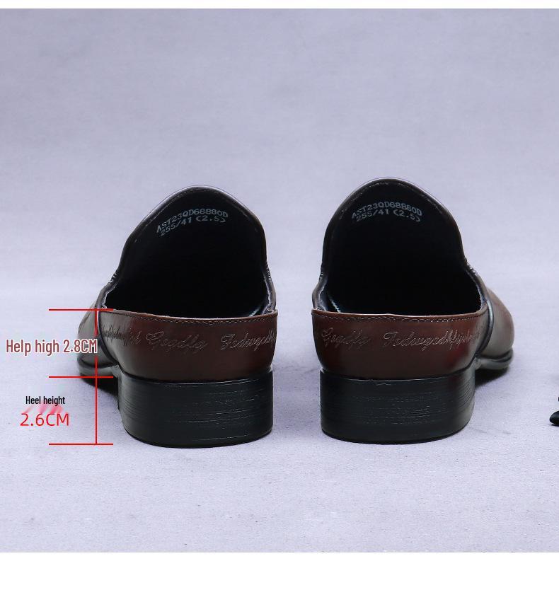 Men's Handmade Retro British Leather Half-Slippers