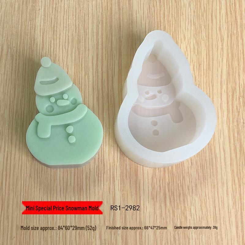 

Форма для рождественской свечи «Горные люди»: Санта, Лист, Дизайн Дерева для DIY Ароматерапии