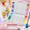 Master 24-Color Washable Acrylic Marker Set