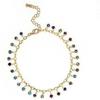 Anklets (Silver) for Women Naturally Adjustable Anklet Crystal Color Rhinestone