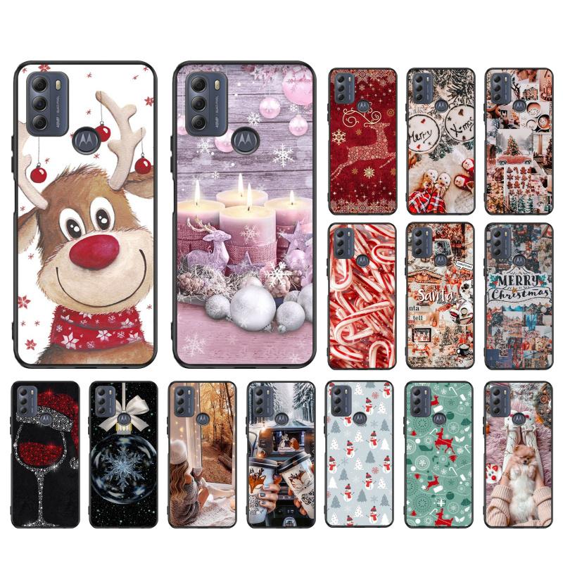 

Cute Christmas Deer Phone Case For Moto G84 G23 G24 G31 G32 G41 G51 G52 G53 G54 G71 G82 G42 G62 G200 G Play G Stylus