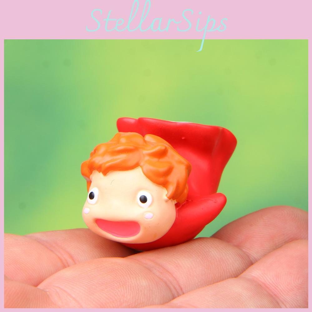 Ponyo Cartoon Goldfish Mini Doll Model Ornament For Home Decor