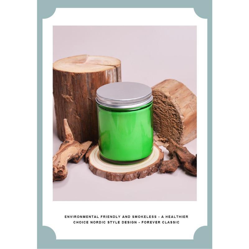 Unscented Candle Glass Cup with Lid Indoor Soy Wax Gift Scented Candle
