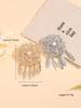 Muslim Rhinestone Brooch Classic Versatile Pendant Jewelry Collar Decor Corsage