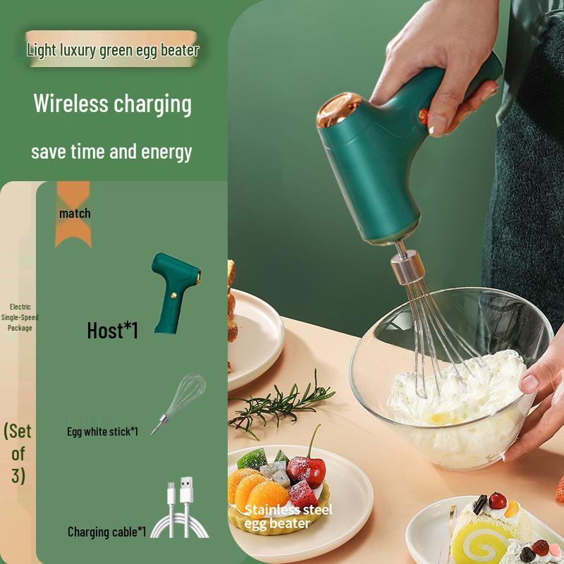Rechargeable Electric Egg Beater & Automatic Whisk Mixer for Baking