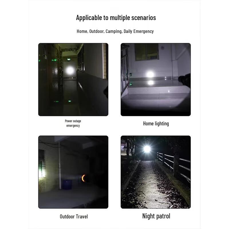 Black Scorpion KM-8910 Rechargeable LED Flashlight