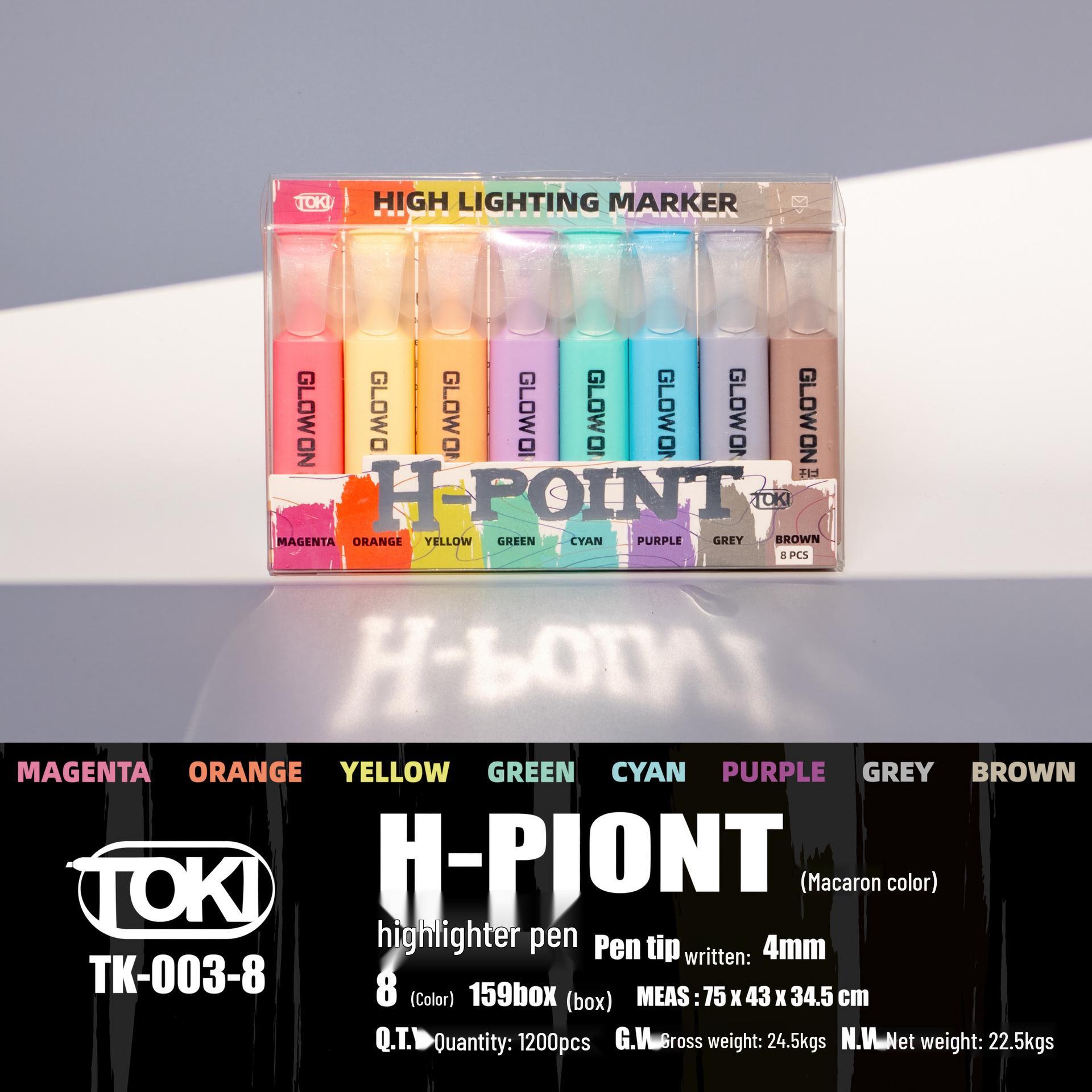 Креативный набор флуоресцентных гелевых ручек и блестящих карандашей для детских дневников и рисования Slanted Tip