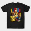Men Black Print T-shirt El Pibe No-Cut Transfer Paper Print Cotton Tshirt