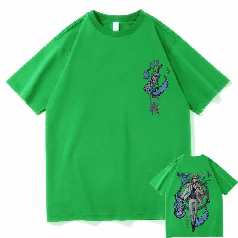 Japanese Anime Jujutsu Kaisen Nanami Kento Graphic Tshirt Unisex Vintage Manga T-shirt Short Sleeve Unisex Hip Hop Oversized Tees