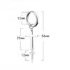 Kreuz Kette Punk Rock Männer Frauen Hip-hop Schwarzer Edelstahl Piercing Creolen Street Pop Ohrring Männlich Trendige Accessoires Schmuck