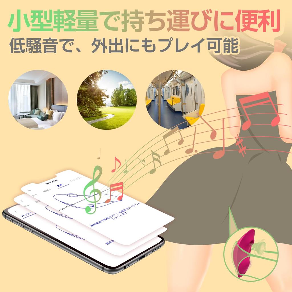 Remote Remote Vibrator Operation Suction Vibration Wearing 2 Points App 2 Points Outdoor Remote Medium Super Made of Soft Japanese Instruction Manual