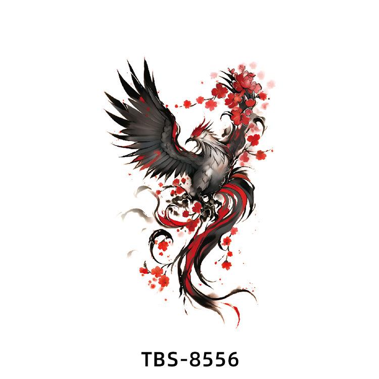 Realistiska Djurtotem Tatuering Klistermärken: Drake, Fenix, Tiger, Varg