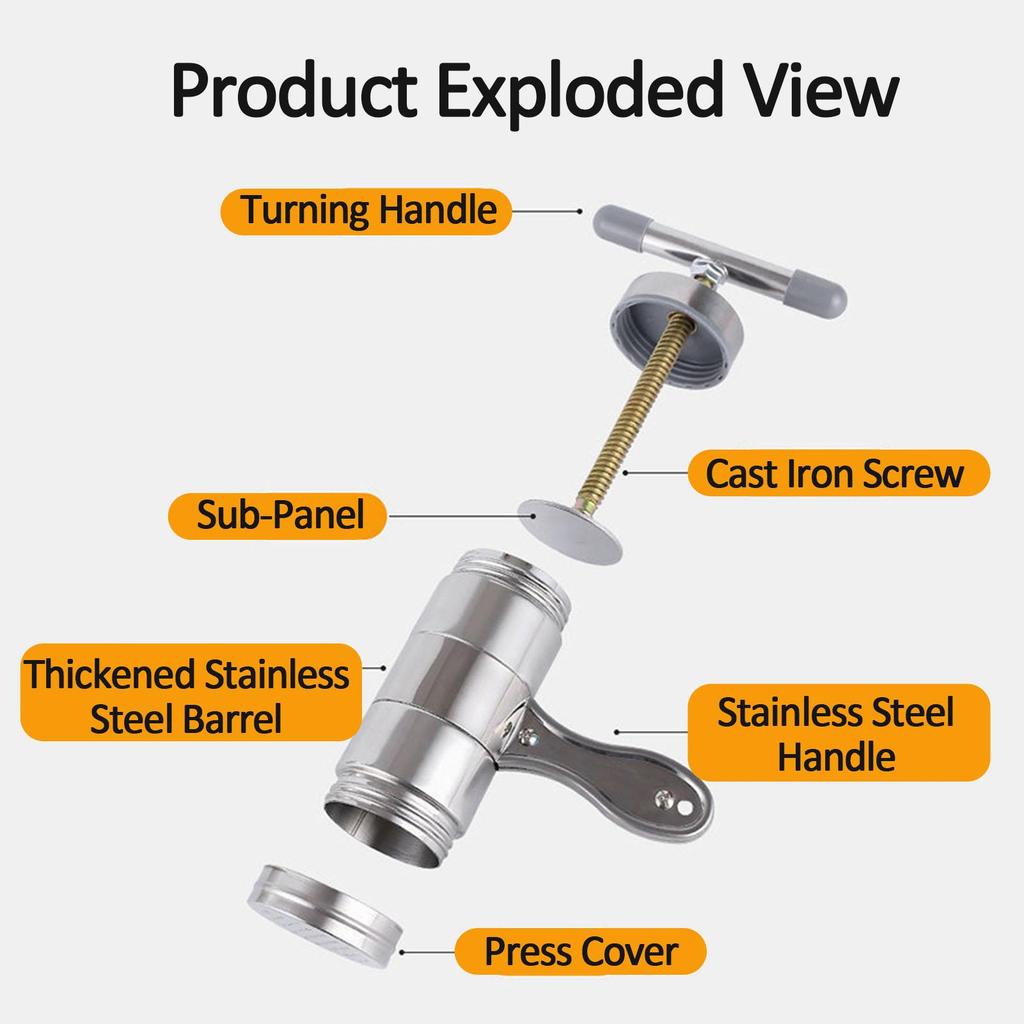 5 Matrițe Oțel Inoxidabil Aparat Manual de Făcut Tăiței Presă Manuală pentru Aluat Mașină de Făcut Paste Pentru Tăiței Lasagna Proaspeți de Casă