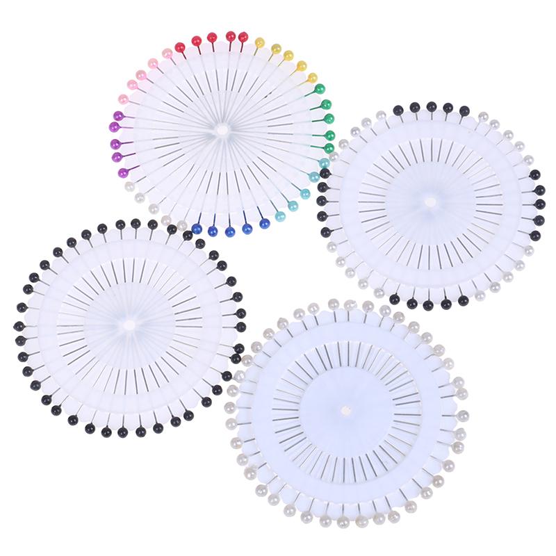40Pcs Sewing Accessories Pearl Straight Head Pins Dressmaking Pear Corsage Pin