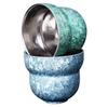 Large Pure Titanium Double-Layered Ice Flower Gourd Tea Cup - Portable, Antibacterial, Insulated & Drop-Resistant