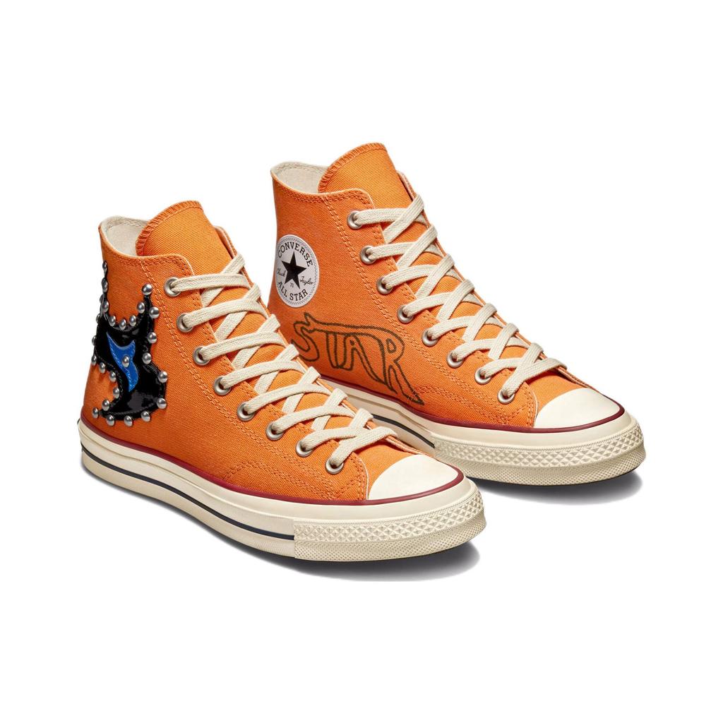 Come Tees X Converse Chuck 70 High Star Light Path Unisex Sneakers Orange Sun-Orange Egret A01762C