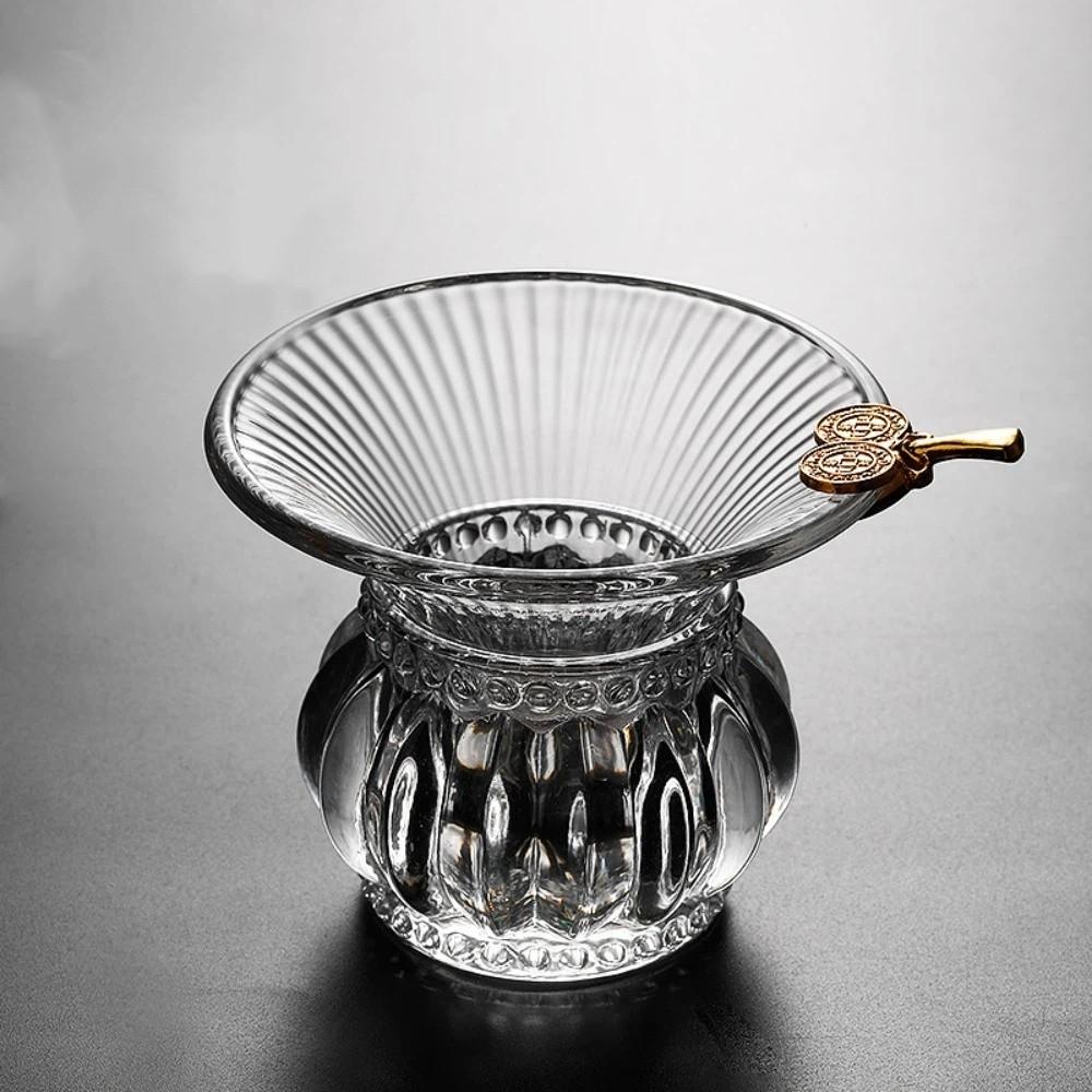 Japanese-Style Glass Tea Strainer Transparent Tea Distributor  Tea Ceremony Style A