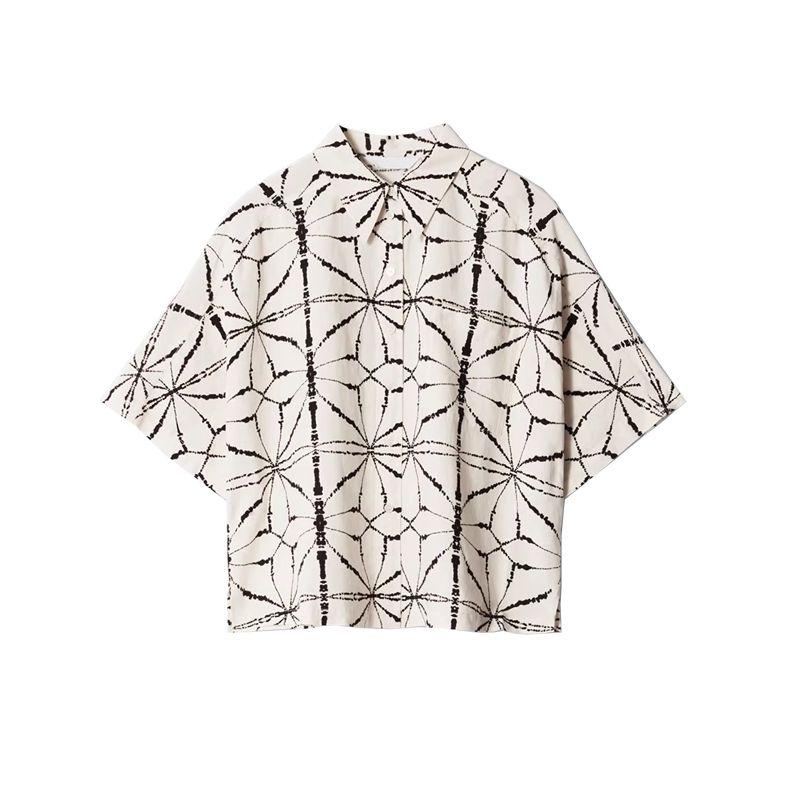 

Lapel Large Profile Short sleeve Vacation Shirts 1265599 Loose Drawstring Casual Pants 1216599 Print Tops L