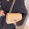 Rhombus chain bag women's new feeling armpit bag niche shoulder messenger bag