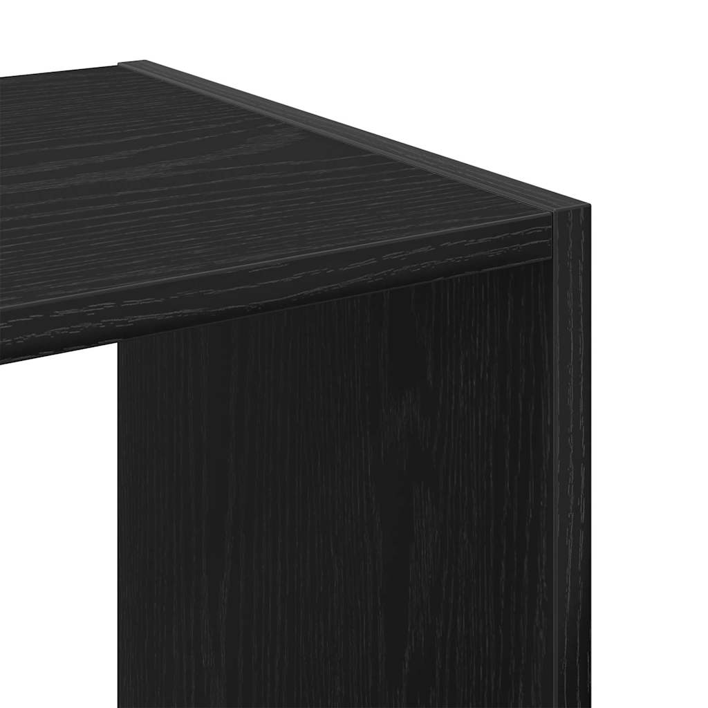 Bookshelf Black Oak Effect 68.5 x 32 x 68.5 cm