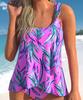 Women's Swimwear Tankini 2 Piece Regular Swimsuit 2 Piece Beautiful Floral Printed Pattern Halter Swimsuit Sport Beachwear S-6XL