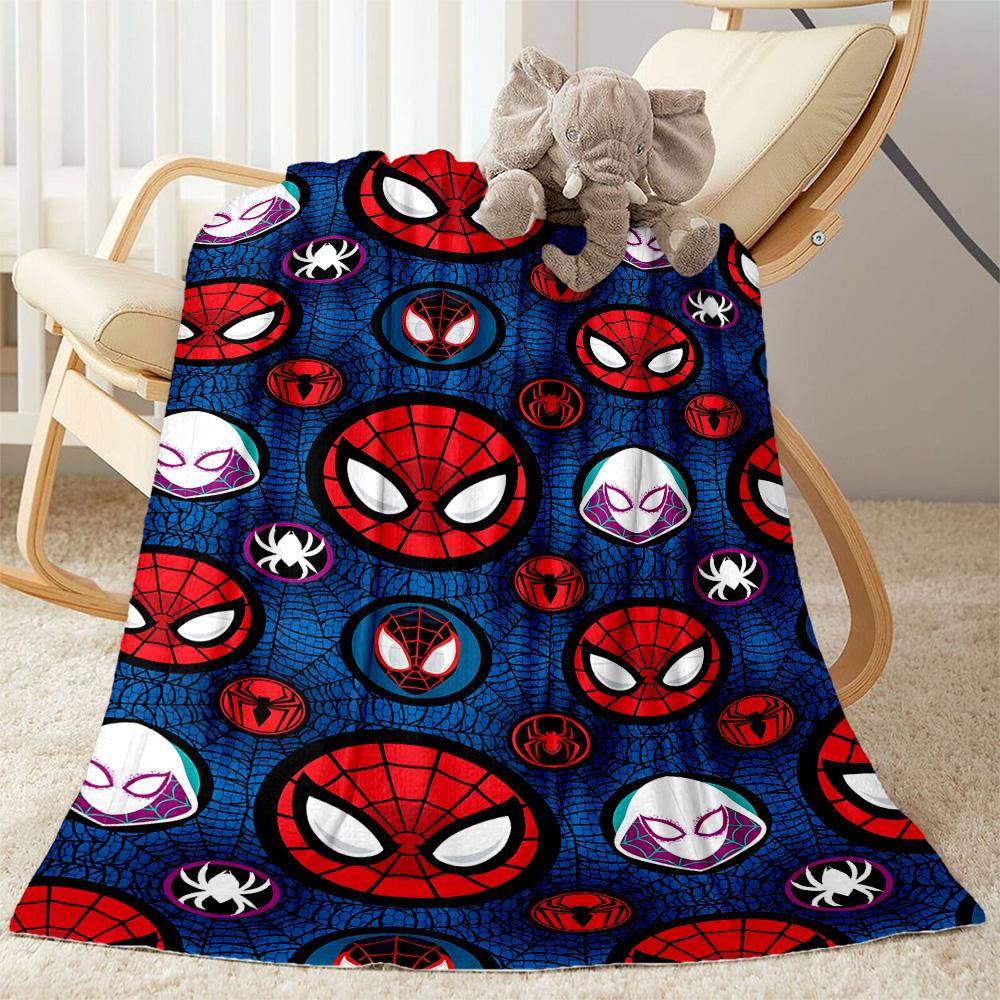 1pc Spider-Man Action Blanket Soft and Warm for Sofa Office Camping Travel Livingroom Great Gift for Friends and Family Comfortable