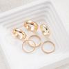 6Pcs Minimalist Plain Band Ring Set For Women Gold Plated Stackable Simple Dainty Stacking Rings Daily Wear Jewelry Gifts 2026