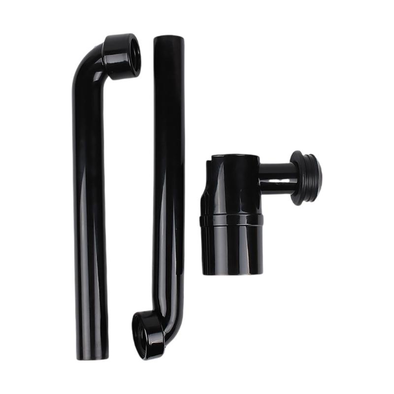 Adjustable Sink Drain Trap 1-1/4Inch Space Saving Sink Waste Trap Bathroom Drain Pipe Rotating Sink Waste Trap