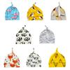 Print Knitted Beanie Cap Cartoon Animal Cotton Hat Children Unisex Spring/Autumn