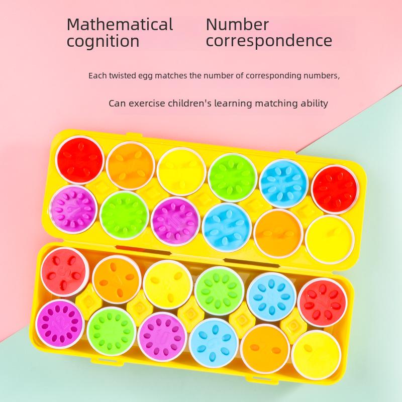 Detachable Educational Smart Eggs: Early Learning Toy for Kids with Color Recognition and Shape Matching