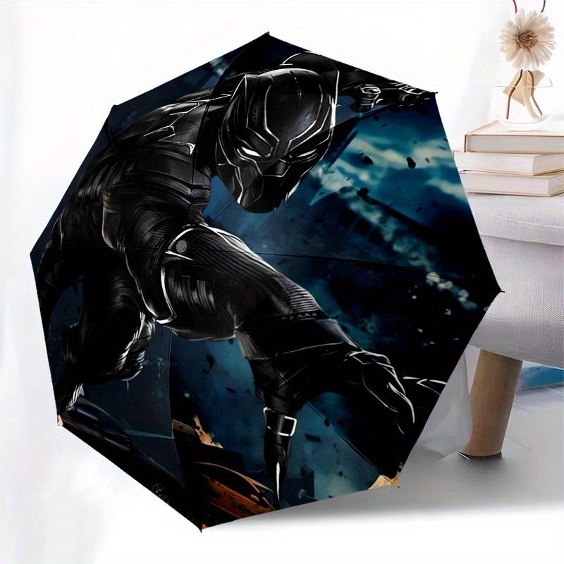 1pc Black Panther Themed High-quality Umbrella,Automatic Opening and Closing Umbrella,Multi-functional Umbrella G0811095