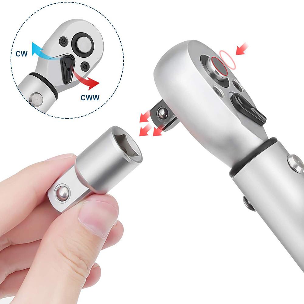 0.5-350N.m Accuracy 3% Portable Car Bike Repair Hand Tools Spanner Two-way Ratchet Key Square Drive Torque Wrench